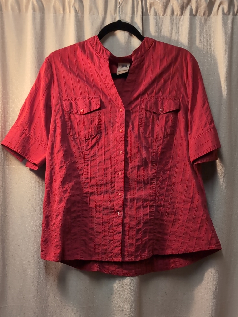 Faded Glory | Textured V-Neck Button Down